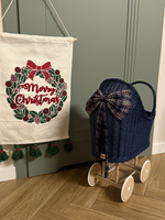 Wiklinowy wózek dla lalek SOPHIE © PETROL CHRISTMAS