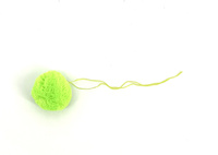 Pompon akrylowy zielony- neonowy