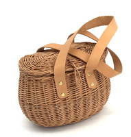 Torebka wiklinowa z obszyciem