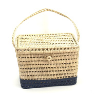 Kosz z liści palmy TOM OMBRE PETROL