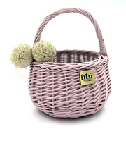 Wiklinowy kosz BUNNY "S" © BABY PINK