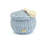 Wiklinowy kosz BUBBLE "M" © BABY BLUE
