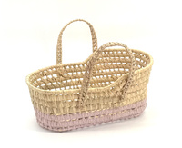 Kosz dla lalek z liści palmy "S" OMBRE