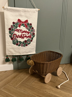 Wiklinowy wózek do ciągnięcia SAM © WARM TEDDY