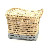 Kosz z liści palmy TOM OMBRE BABY BLUE