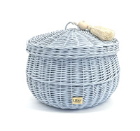 Wiklinowy kosz BUBBLE "L" © BABY BLUE