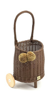 Wiklinowy wózek z rączką BUGGY - TEDDY