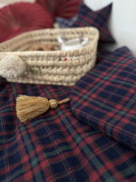 Kołdra flanelowa100/140 © GRANATOWA KRATA